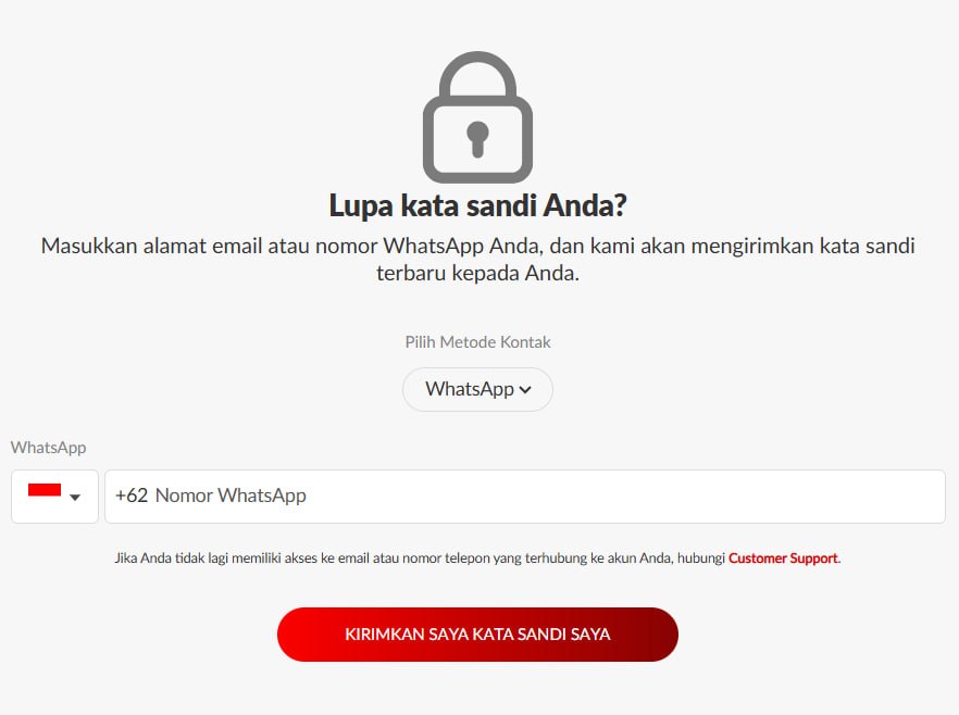 Langkah 2 - Masukkan nomor WhatsApp